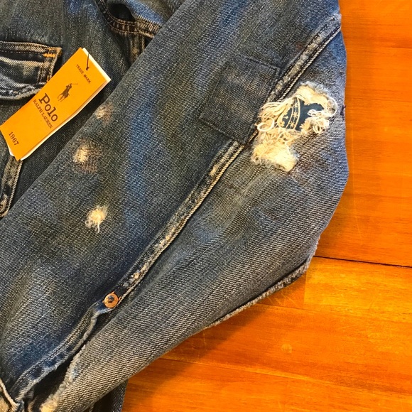 POLO RALPH LAUREN Sportsman Patched Denim Jacket - Picture 12 of 15